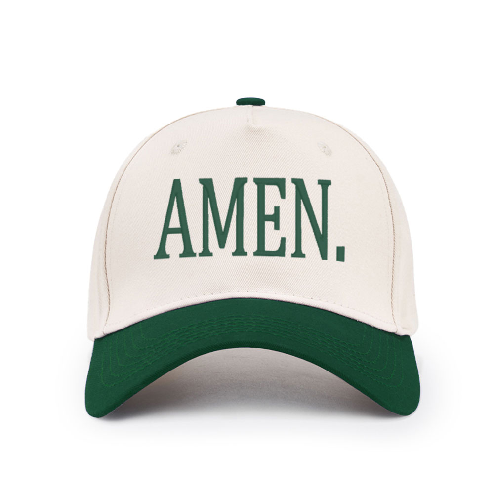 Amen Christian Trucker Hat-Teevibe