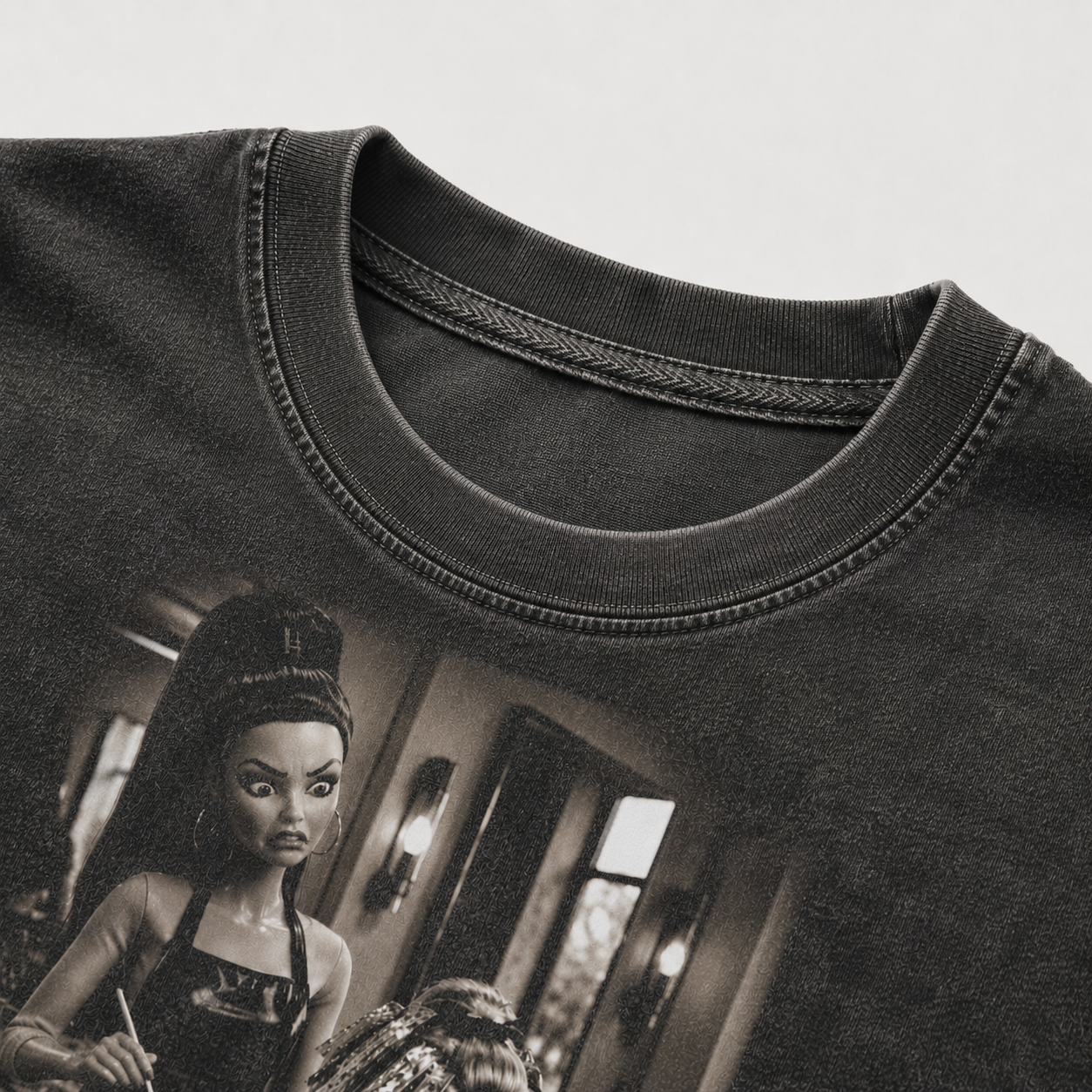 Funny Salon Doll Face T-shirt