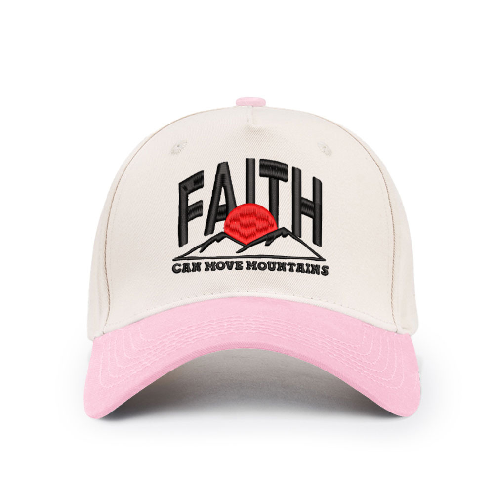 Faith Can Move Mountain Christian Trucker Hat-Teevibe