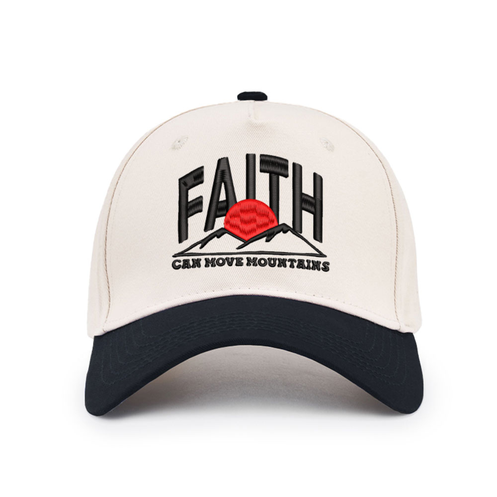 Faith Can Move Mountain Christian Trucker Hat-Teevibe