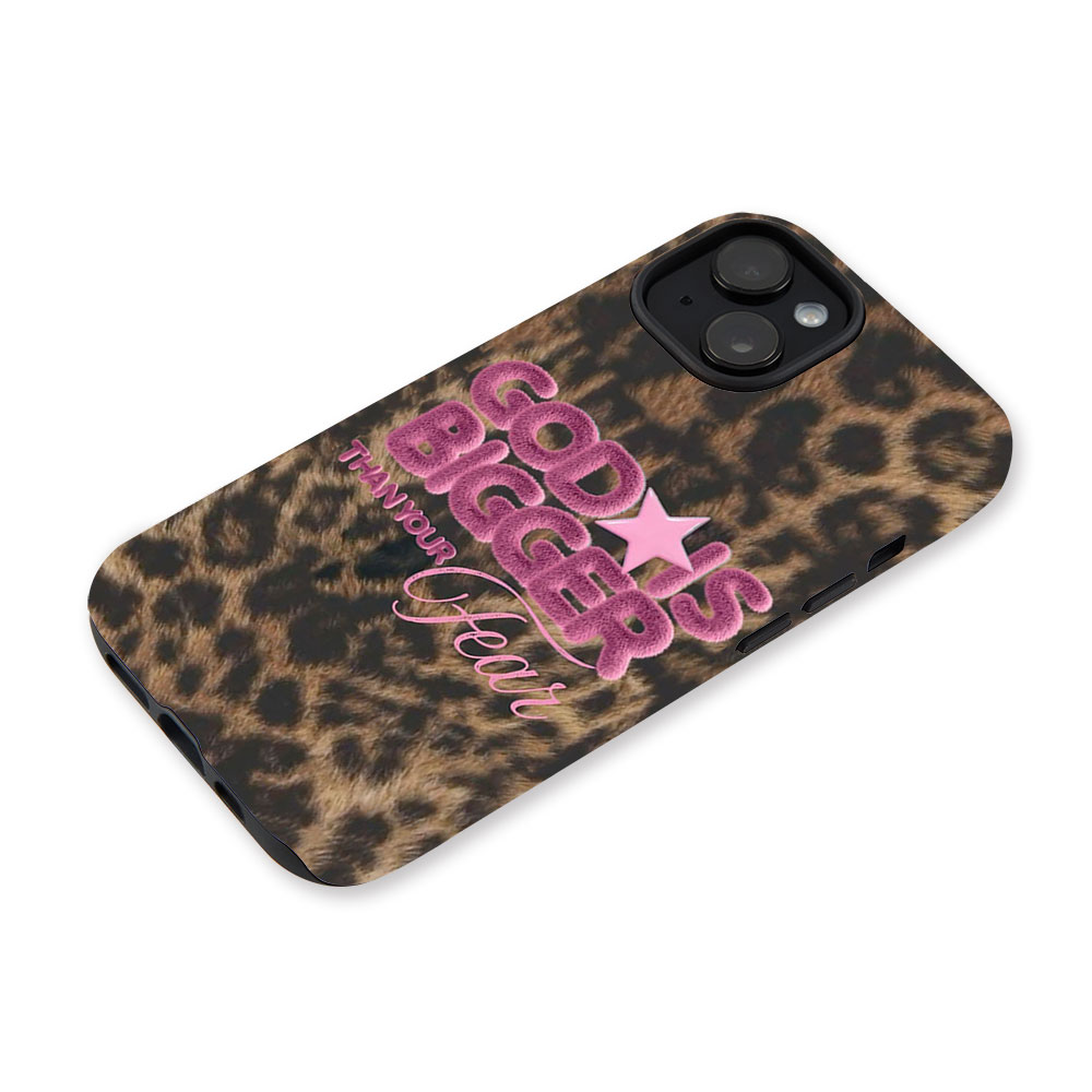 God Is Bigger Than Your Fear Christian Phone Case-Teevibe