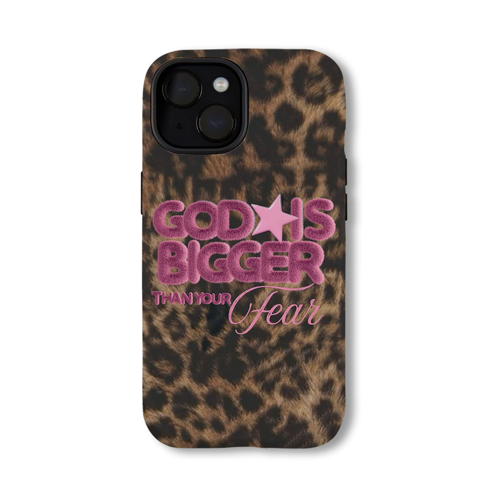 God Is Bigger Than Your Fear Christian Phone Case-Teevibe