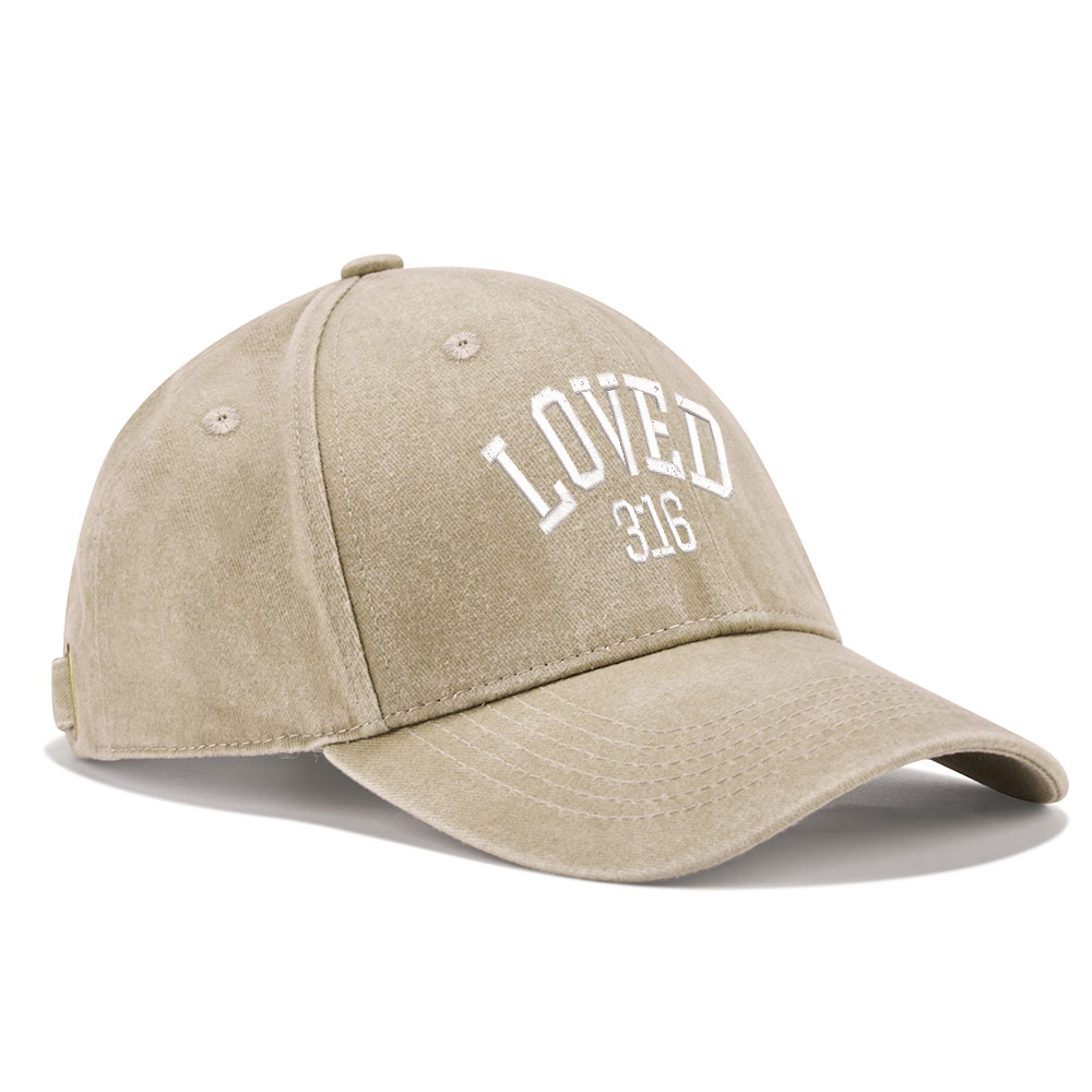 You Is So Loved Christian Couple Washed Hat-Teevibe