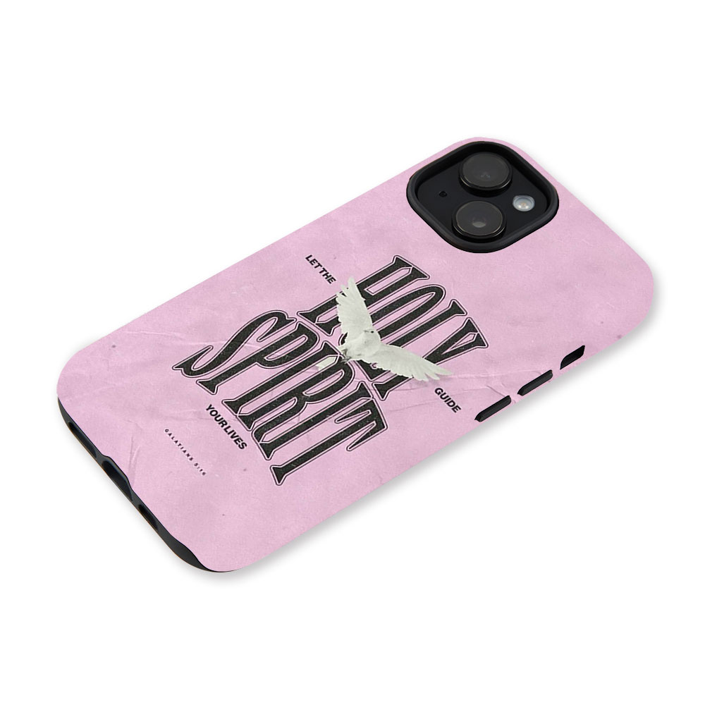 Holy Spirit Christian Pink Phone Case-Teevibe