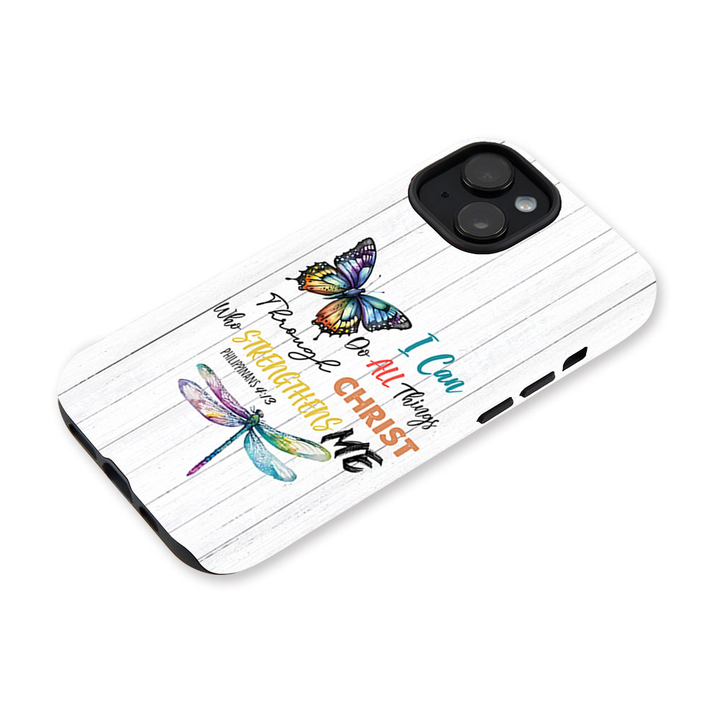 I Can Do All Things Through Christ Christian Phone Case-Teevibe
