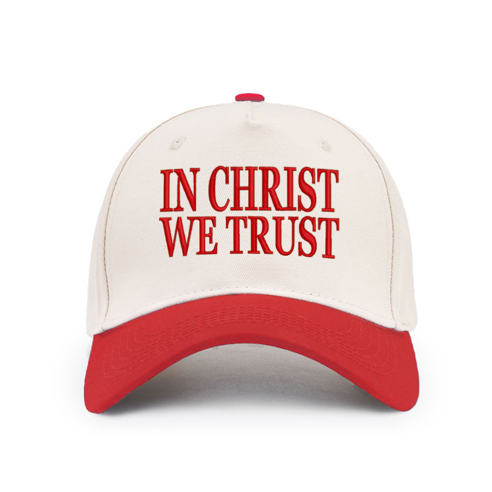 In Christ We Trust Christian Trucker Hat-Teevibe