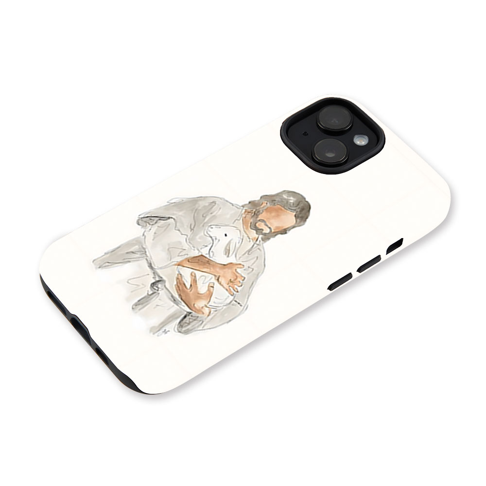 Jesus And Lamb Christian Phone Case-Teevibe