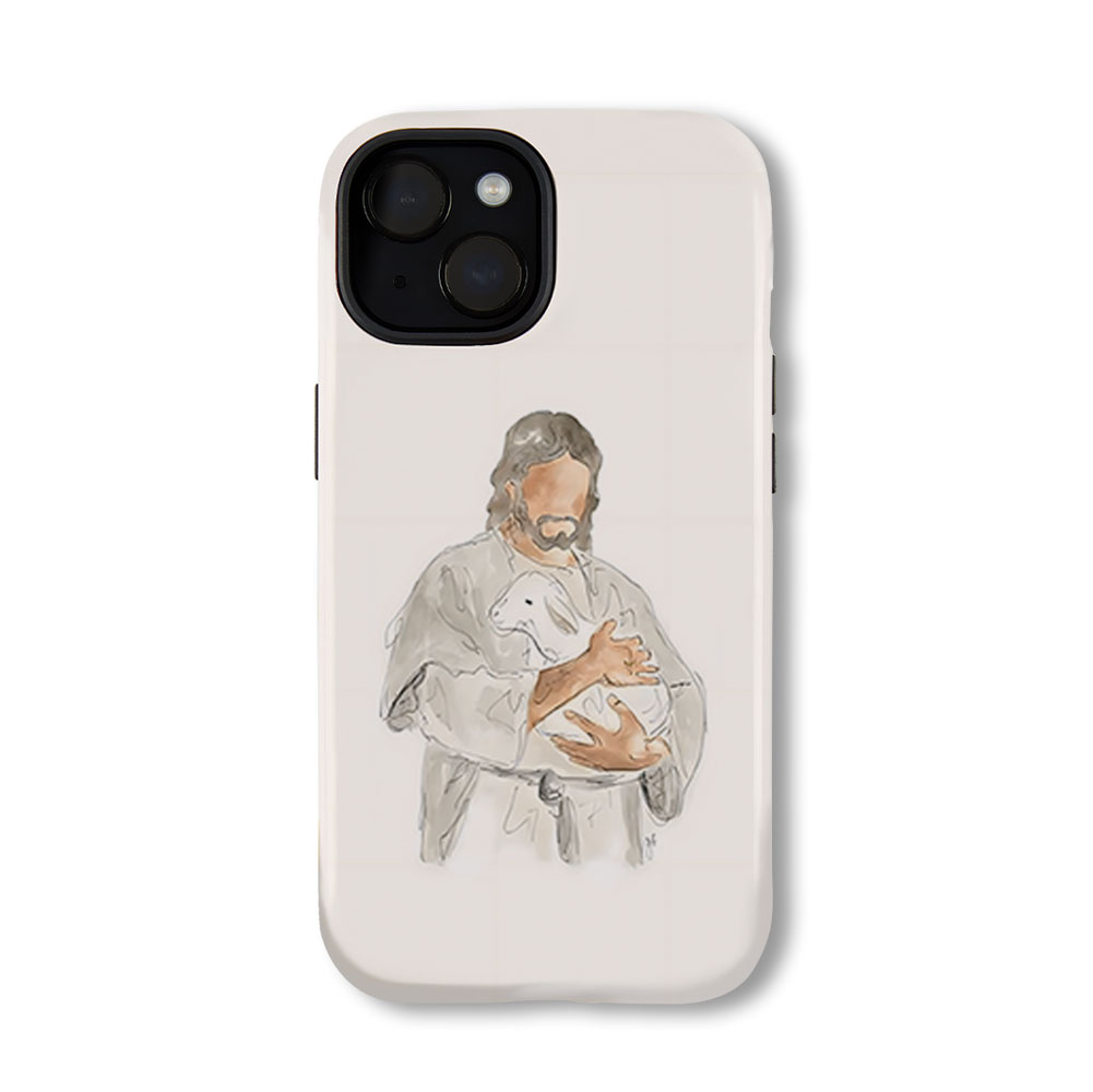 Jesus And Lamb Christian Phone Case-Teevibe