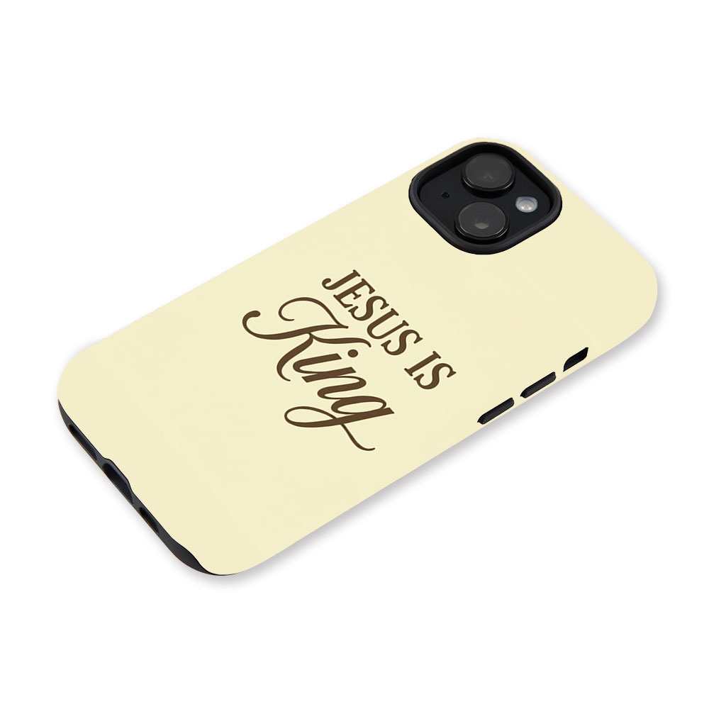 Jesus Is King Christian Phone Case-Teevibe