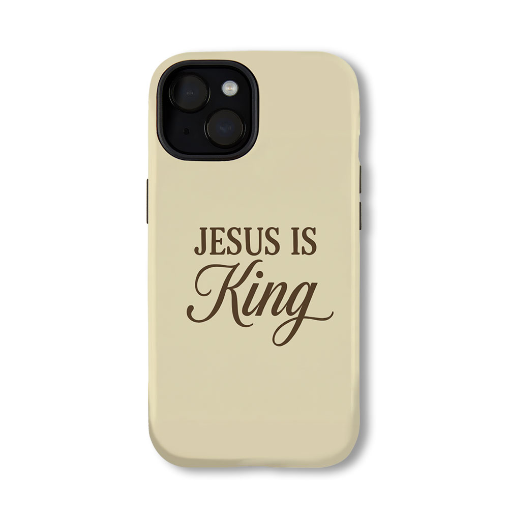 Jesus Is King Christian Phone Case-Teevibe