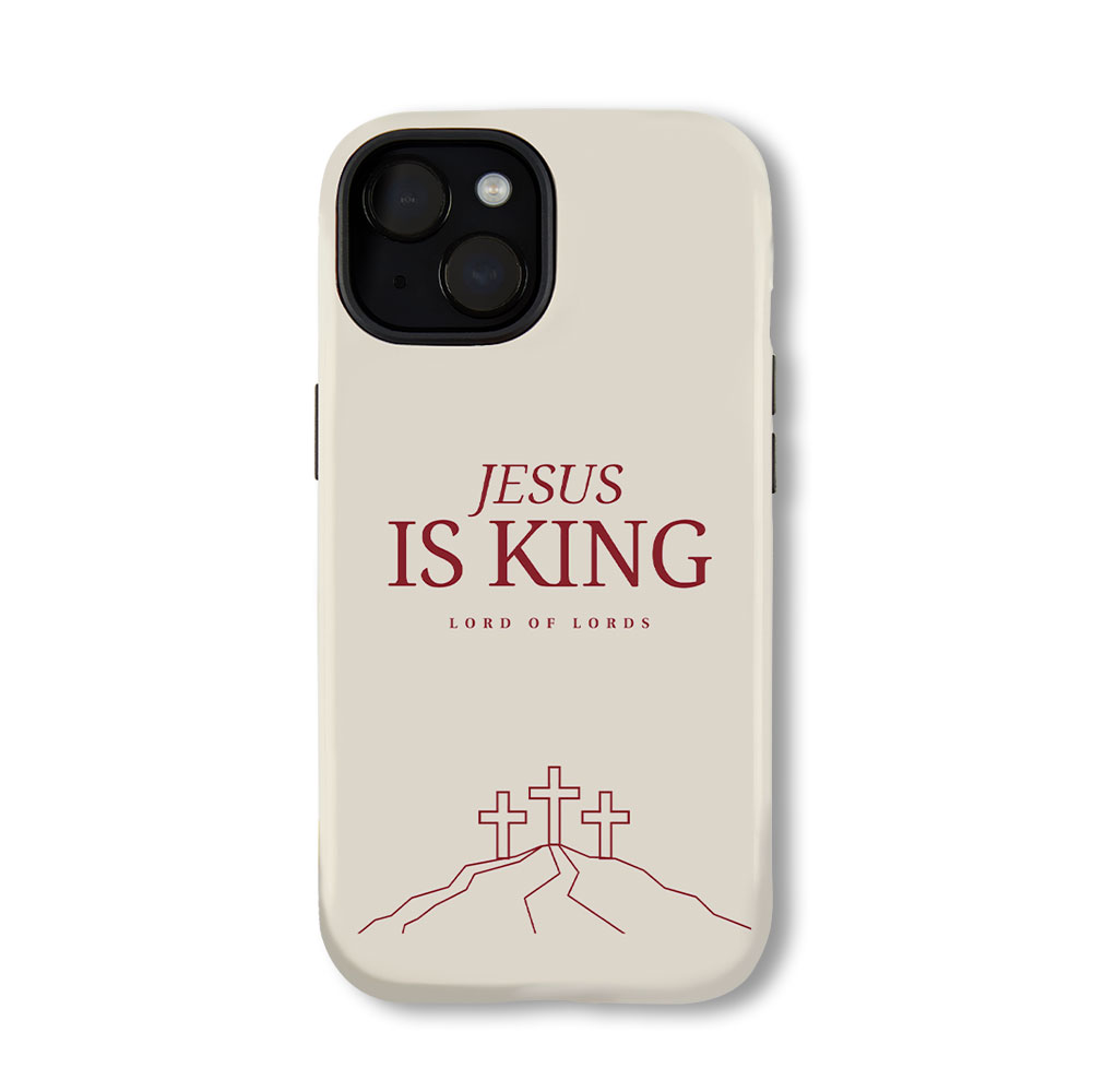 Jesus Is King Christian Phone Case-Teevibe