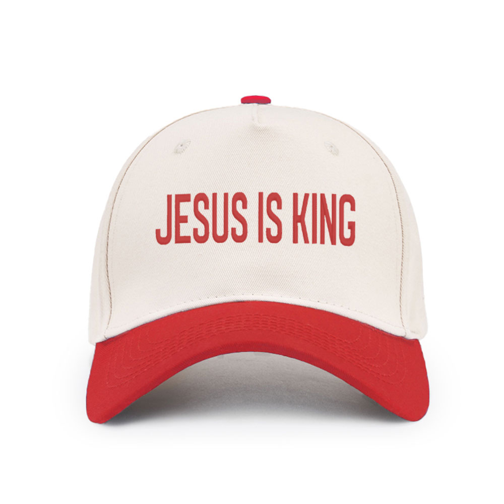 Jesus Is King Christian Trucker Hat-Teevibe