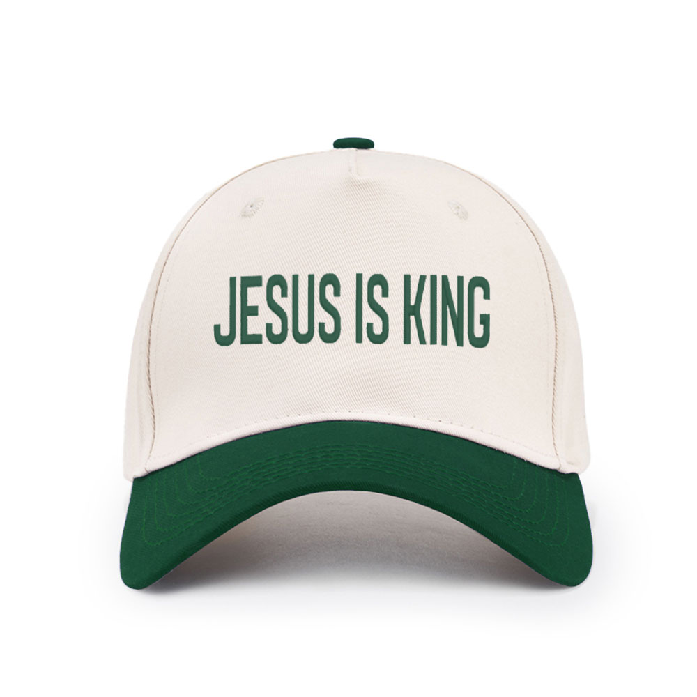 Jesus Is King Christian Trucker Hat-Teevibe