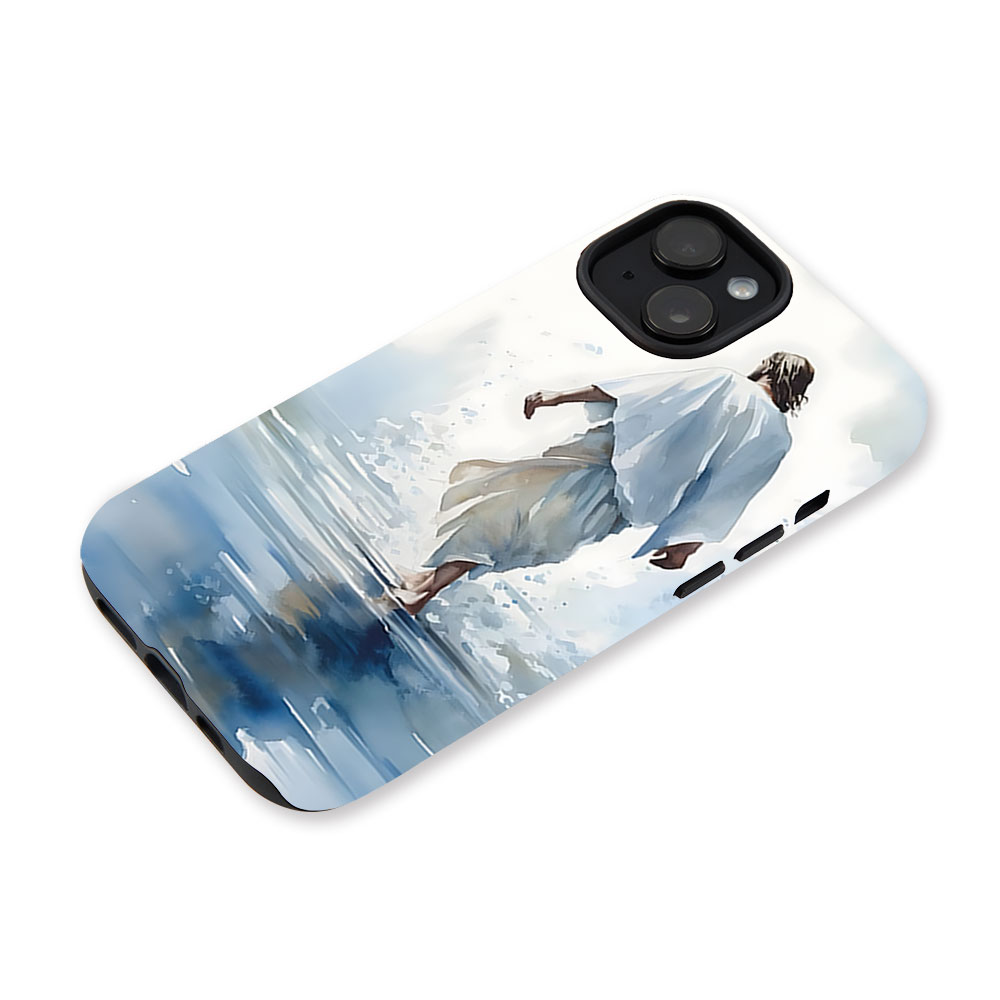Jesus Walking On Water Christian Phone Case-Teevibe