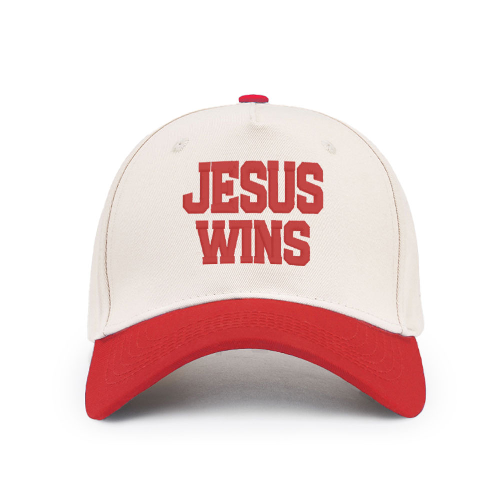 Jesus Wins Christian Trucker Hat-Teevibe