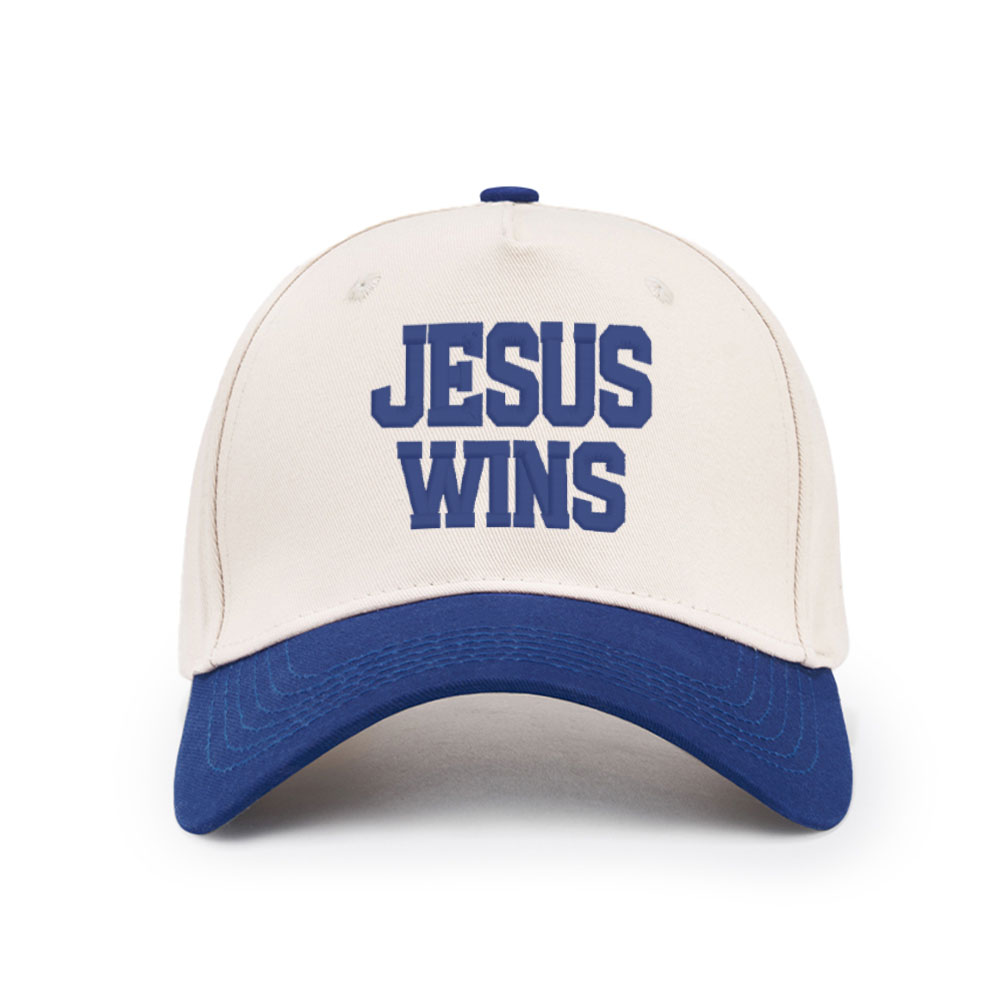 Jesus Wins Christian Trucker Hat-Teevibe