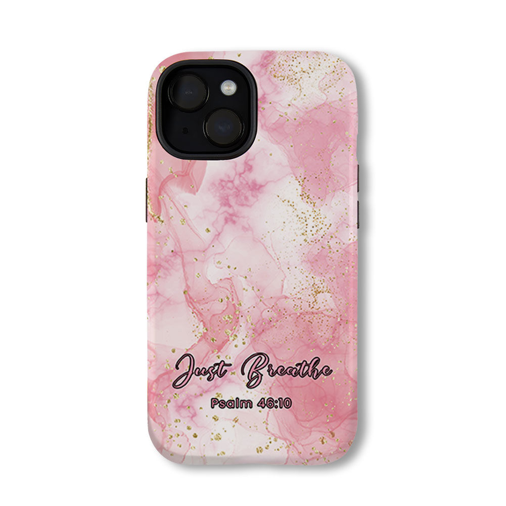 Just Breathe Christian Phone Case-Teevibe