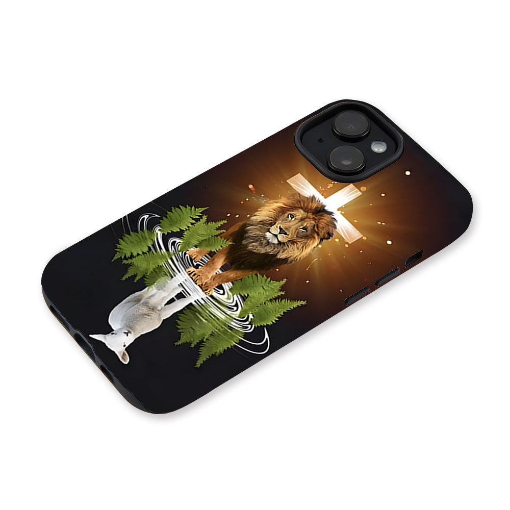 Lion And Lamb Christian Phone Case-Teevibe