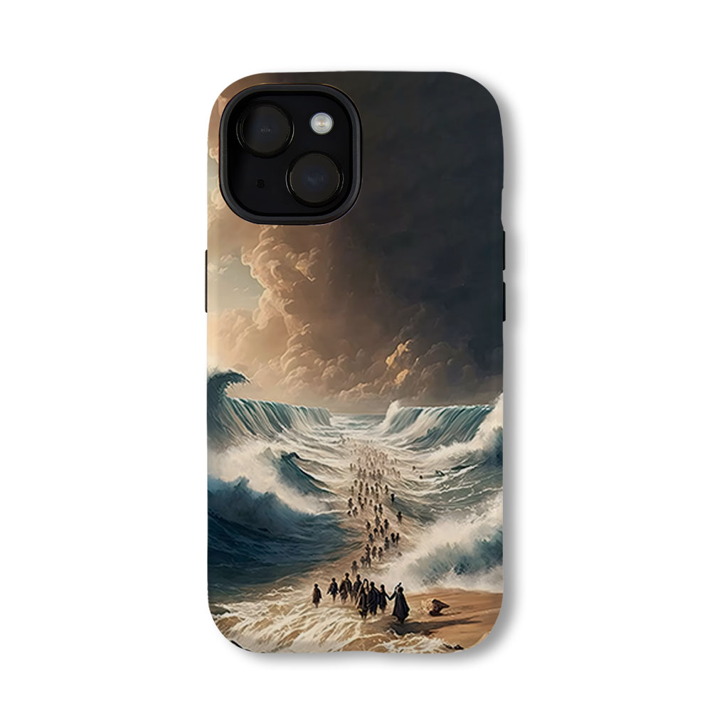 Moses Parting The Red Sea Christian Phone Case-Teevibe
