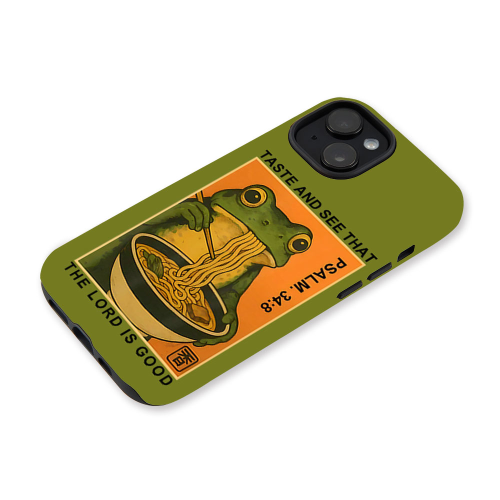 Taste And See That The Lord Is Good Green Christian Phone Case-Teevibe