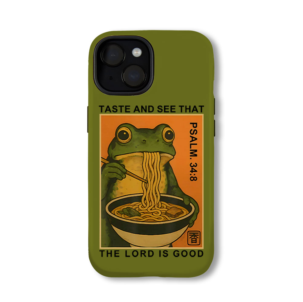 Taste And See That The Lord Is Good Green Christian Phone Case-Teevibe