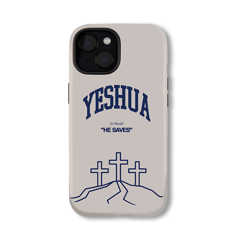 YESHUA He Saves Christian Phone Case-Teevibe