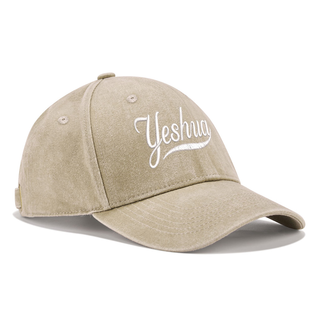 Yeshua Christian Couple Washed Hat-Teevibe