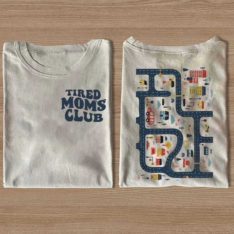 Tired moms club shirt-Teevibe