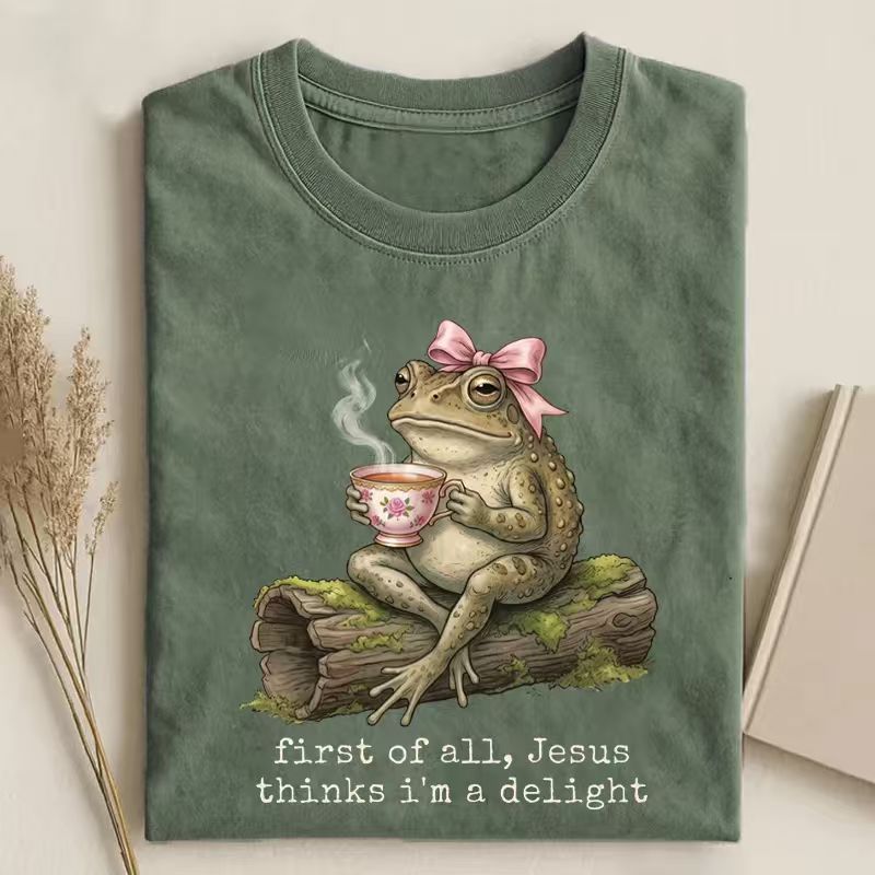 First Of All Jesus Thinks I’m A Delight T-shirt-Teevibe