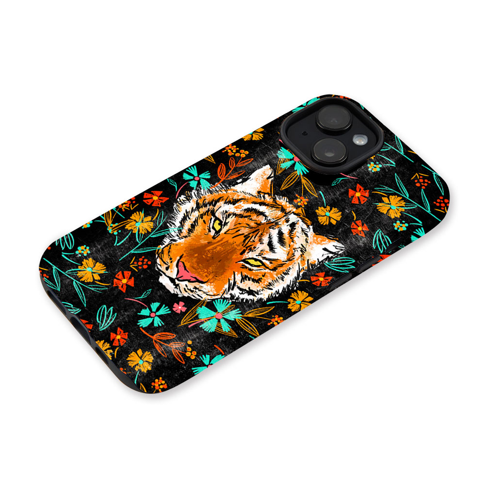 Tiger's Eyes In Wildflower Christian Phone Case-Teevibe