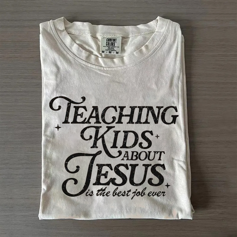 Teaching Kids About Jesus T-shirt-Teevibe