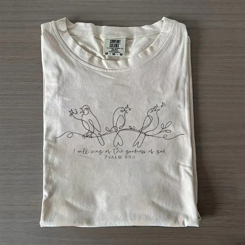 Comfort Colors I Will Sing of the Goodness of God T-shirt-Teevibe