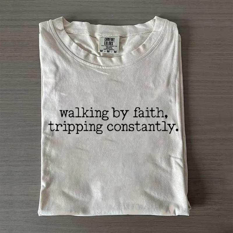 Walking by Faith T-shirt-Teevibe