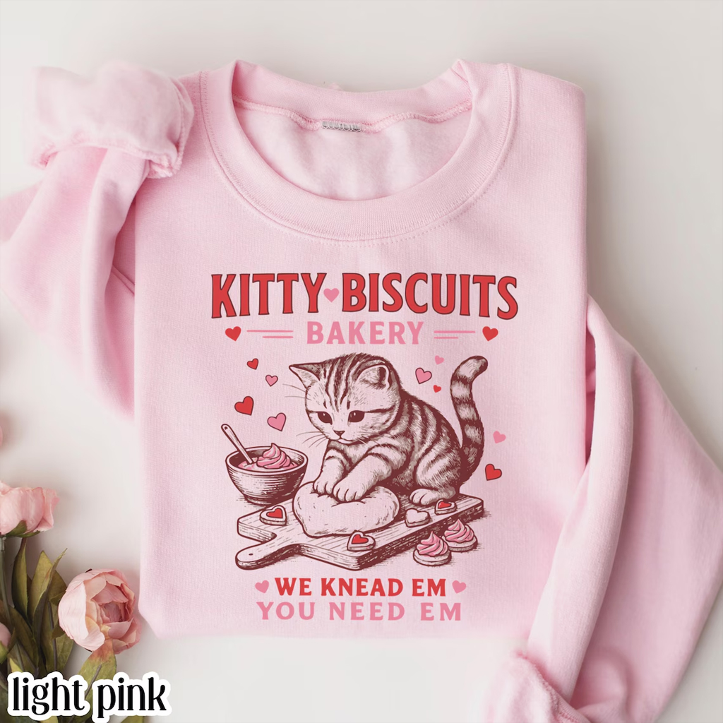 Valentines Cat Sweatshirt-Teevibe