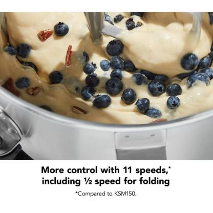 Batidora de pie KitchenAid de 7 cuartos con elevación de tazón y accesorio para repostería