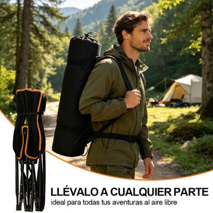 Cama plegable extra grande color negro (60*170 cm), especialmente para exteriores: diseño portátil ideal para camping, viajes y oficina.Con estructura de metal resistente y bolsillos laterales de almacenamiento.