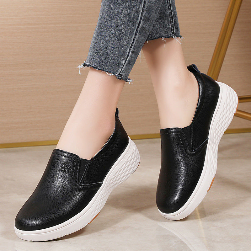 Zapatos casuales cómodos de cuero