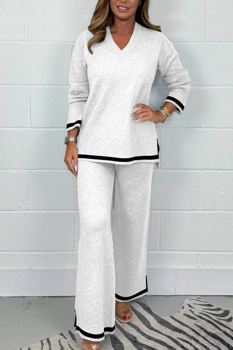 Conjunto Suave con Escote en V Marie