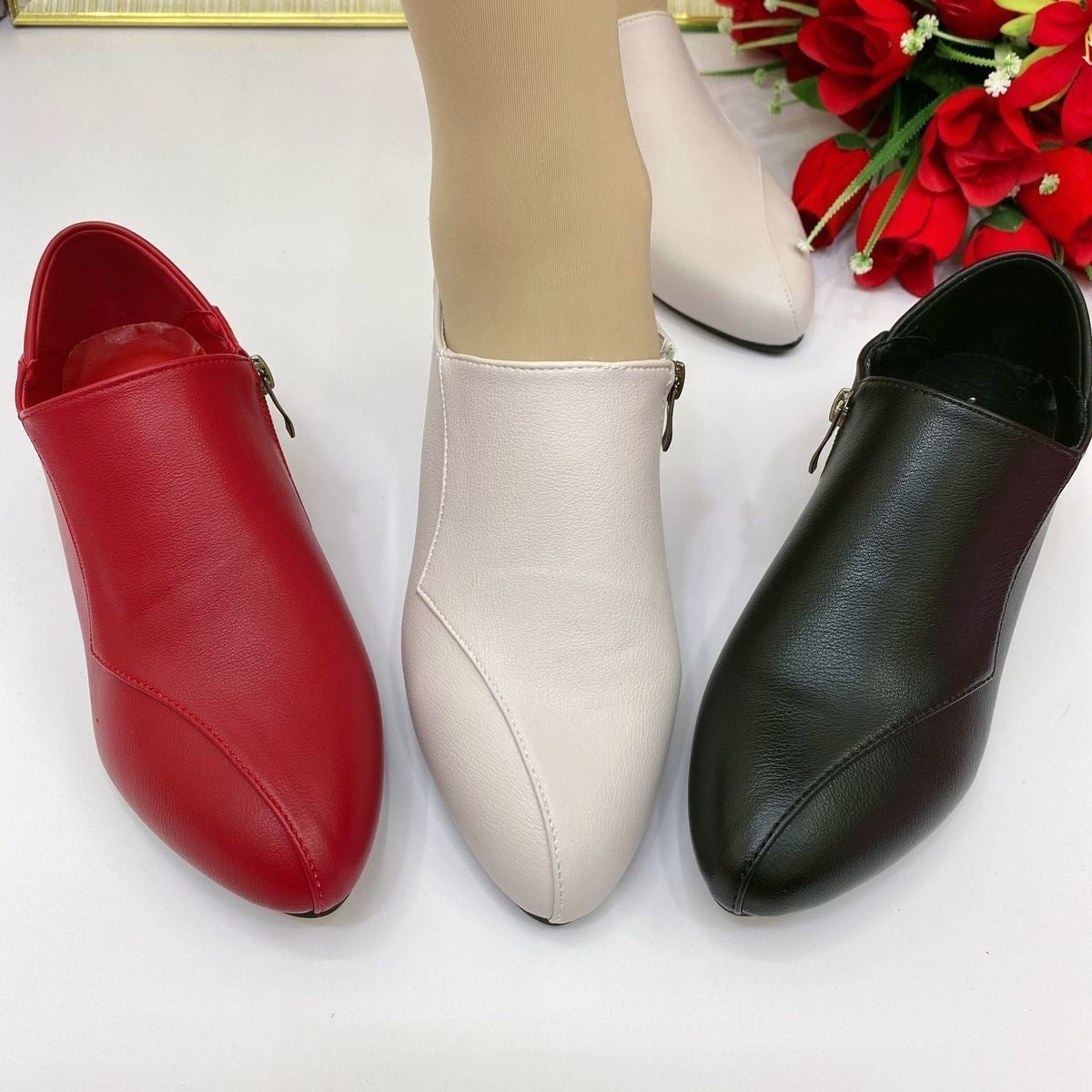 Zapatos casuales cómodos de cuero suave