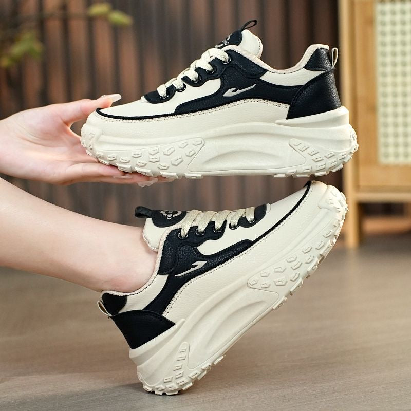 Zapatos casuales femeninos (barb, suela gruesa)
