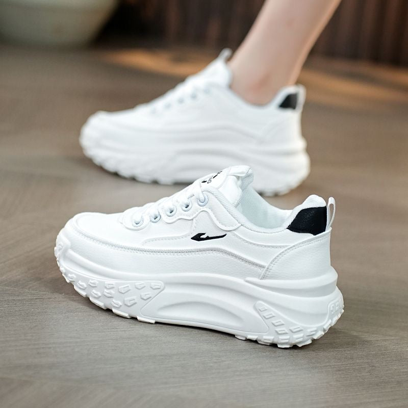 Zapatos casuales femeninos (barb, suela gruesa)