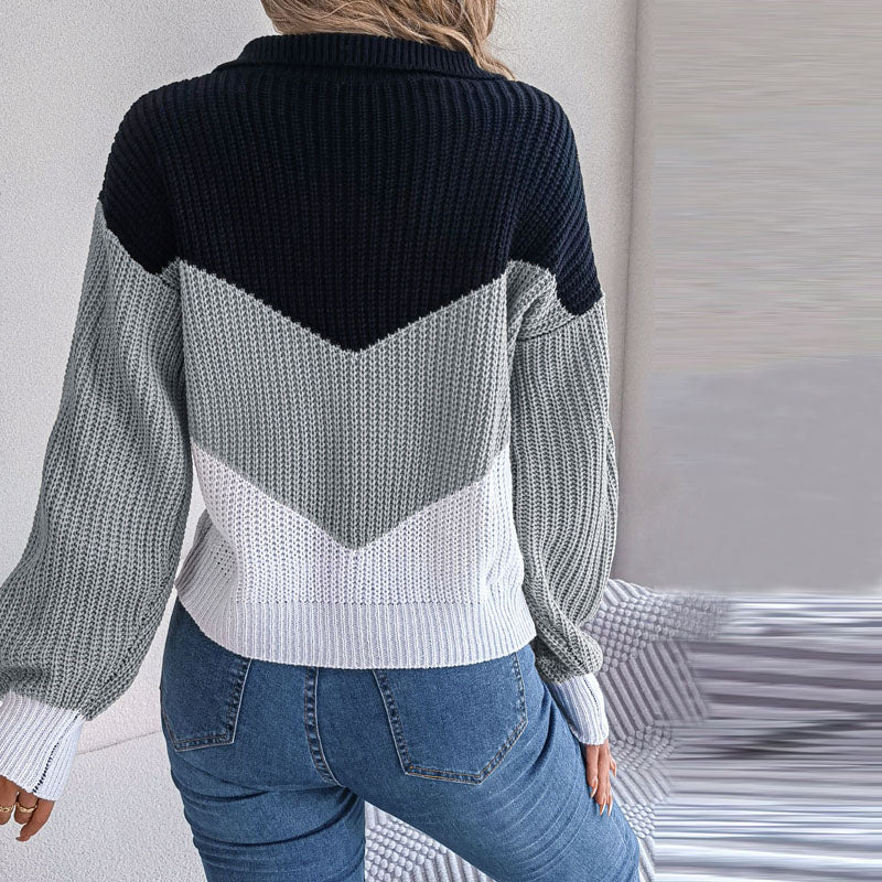 Sweater bicolor