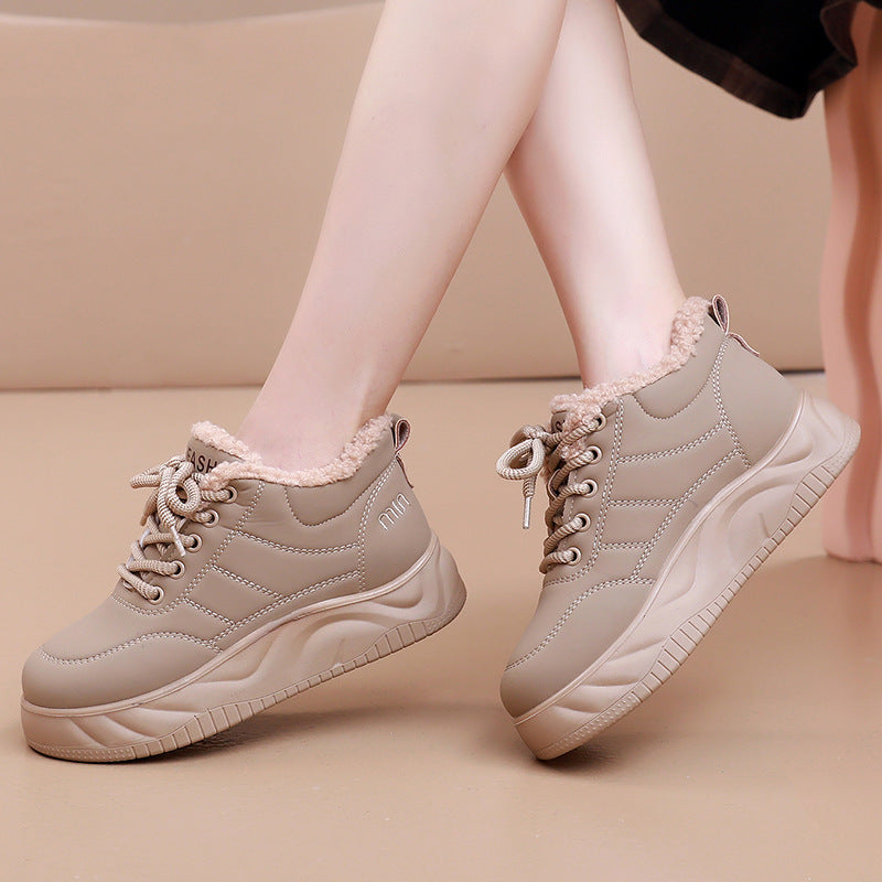 Zapatos de algodón impermeables y antideslizantes para invierno