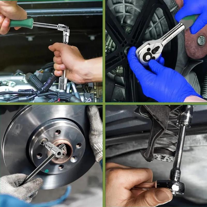 Kit de Herramientas Eléctricas Inalámbricas  4 en 1 con Taladro Percutor, Llave de Impacto, Motosierra y Soplador de Turbina, Motor Sin Escobillas, 2 Baterías y Luz LED