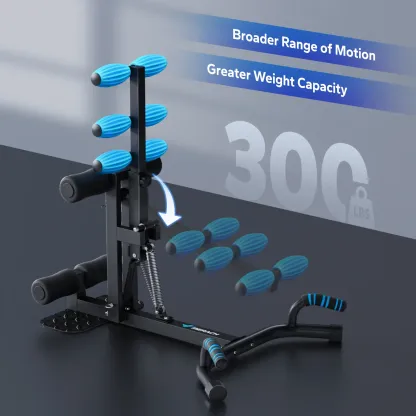 Máquina Multifuncional para Sentadillas Profundas, Ajustable, Soporta hasta 300 lb, Equipo de Entrenamiento para Abdomen, Glúteos, Piernas y Brazos, Ideal para Gimnasio en Casa