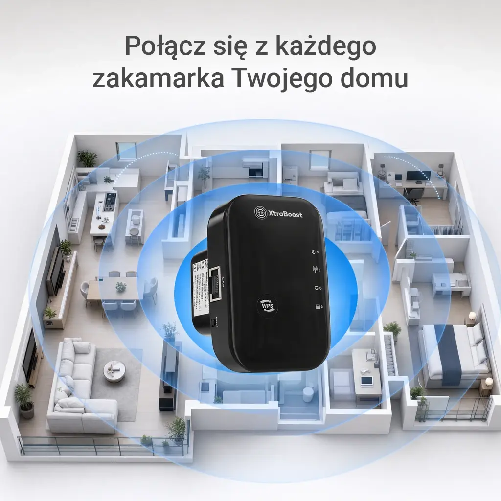 Wzmacniacz WiFi XtraBoost zamienia martwe strefy w szybkie hotspoty internetowe