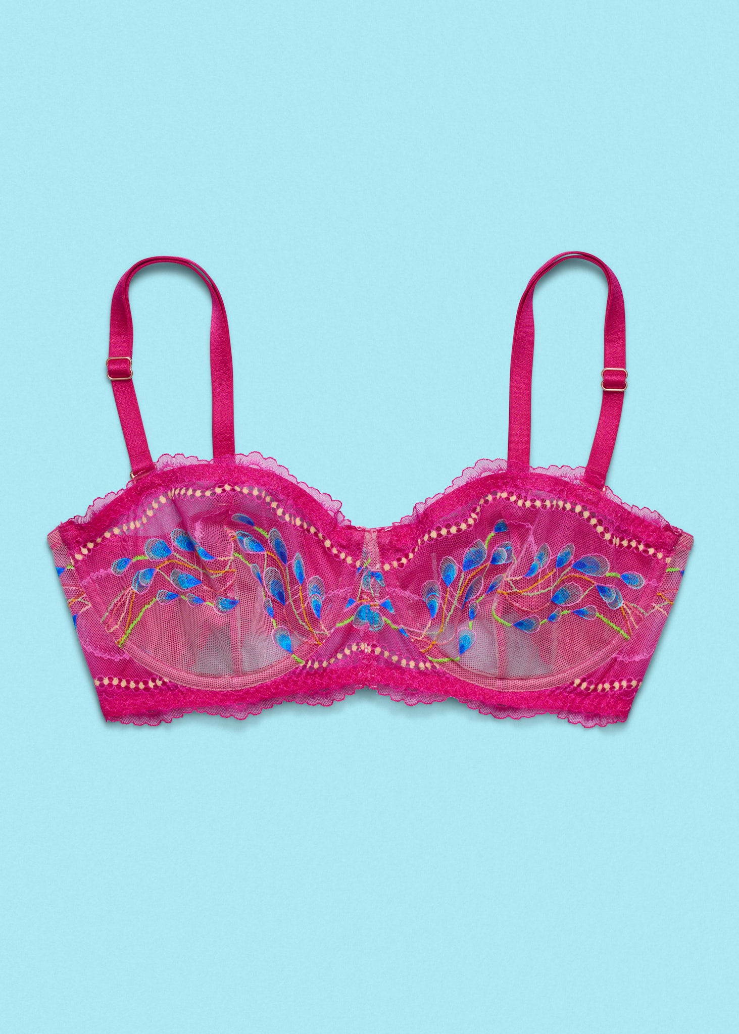 Im Your Favorite Balconette Bra Pink Peacock