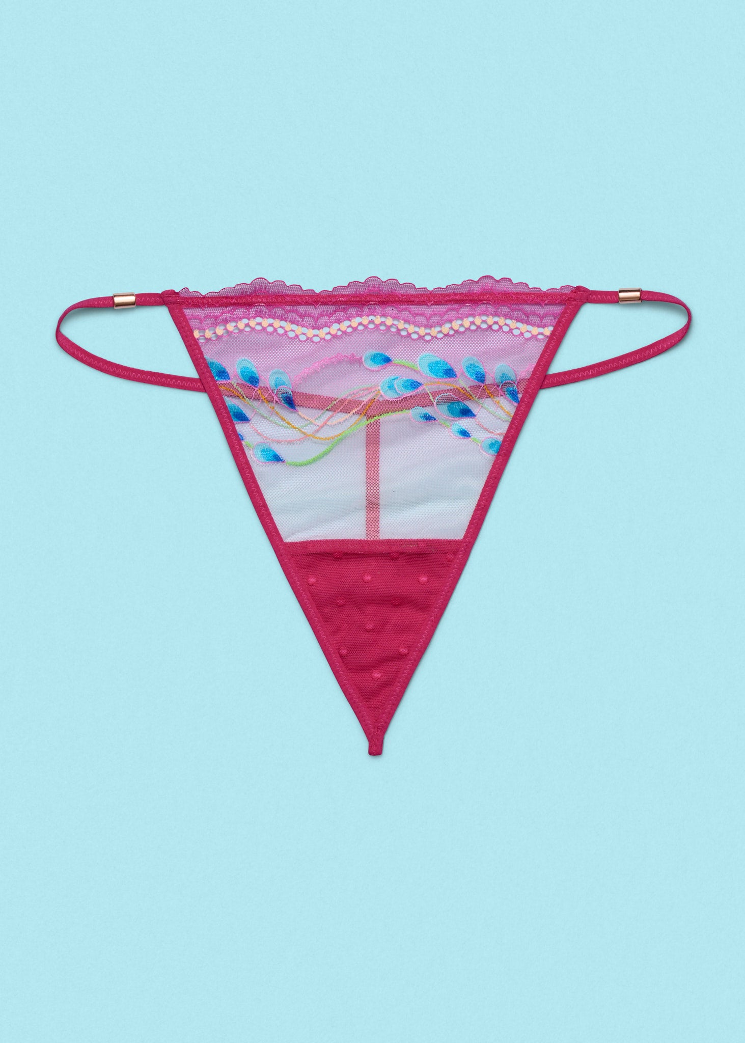 Im Your Favorite Thong Pink Peacock