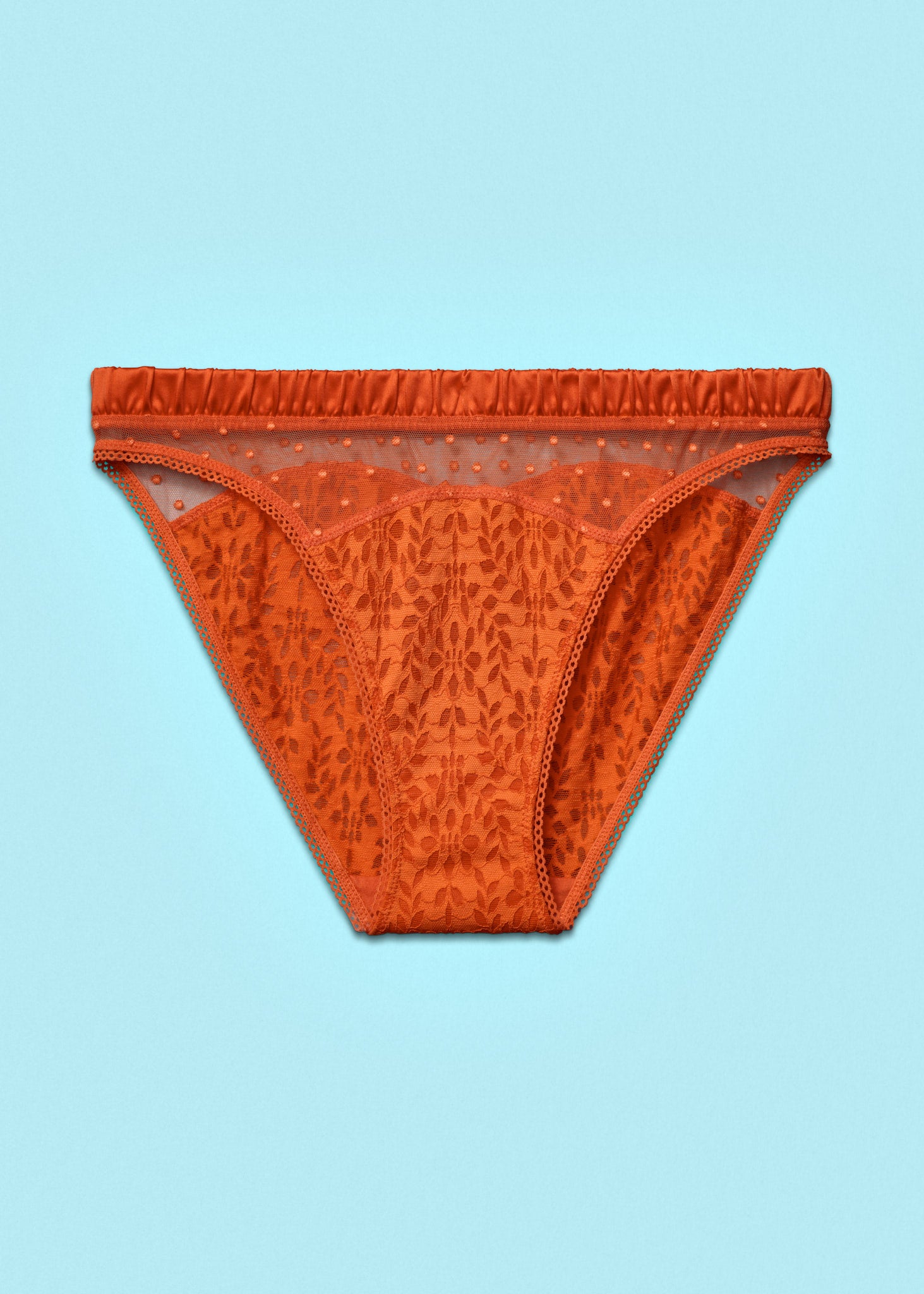 Lacy Dazy Bikini Underwear Tangerine Tango