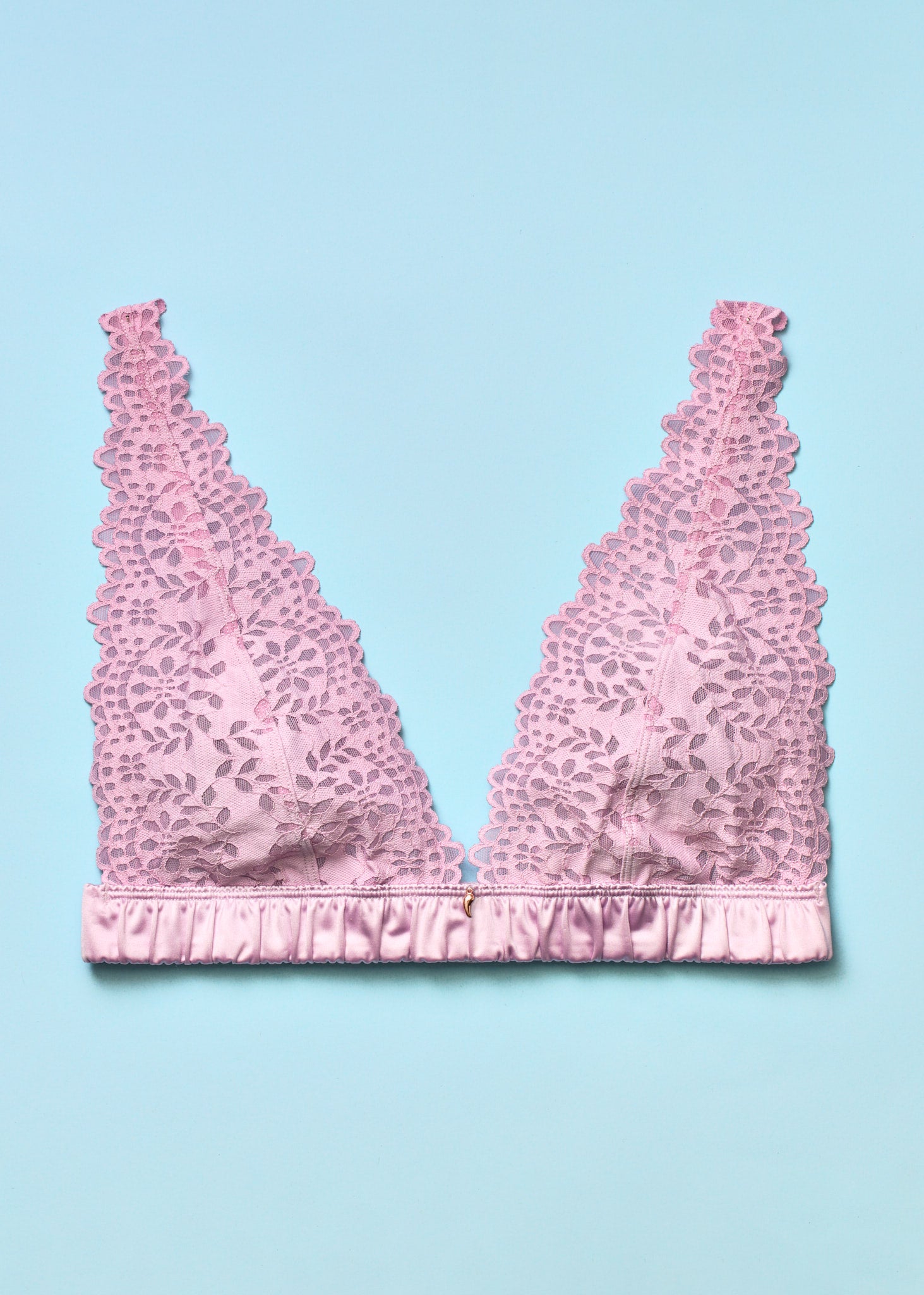 Lacy Dazy Triangle Bralette Orchid Spice